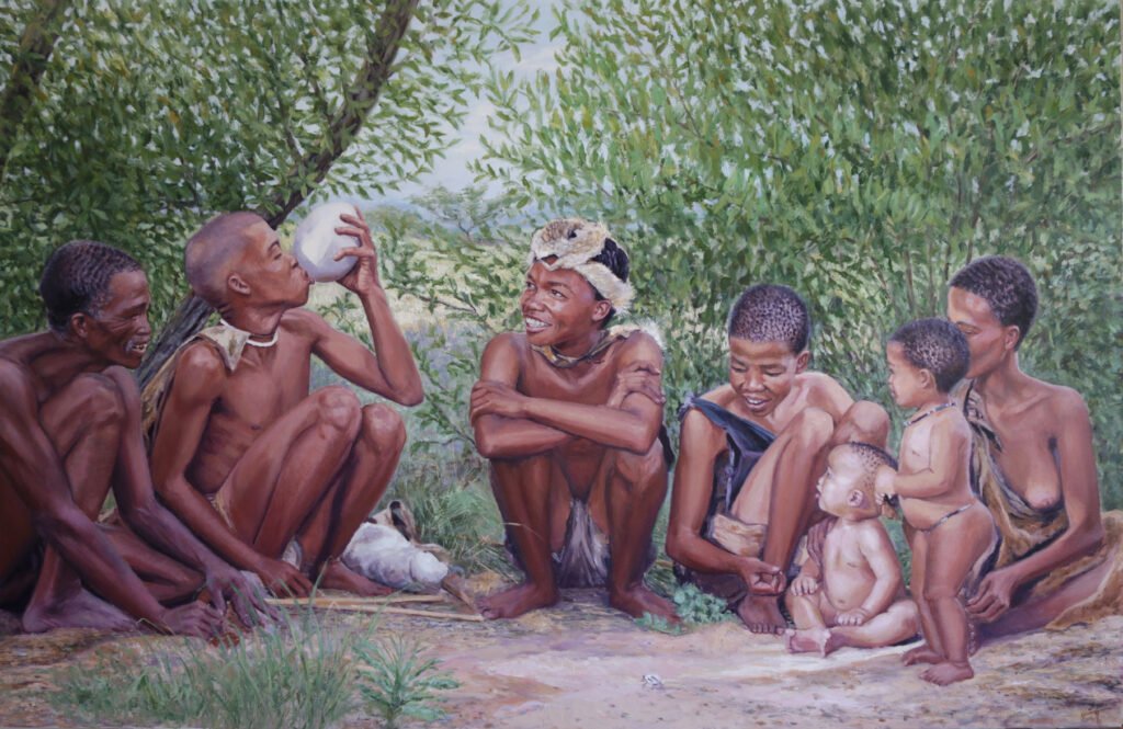Familia de bosquimanos